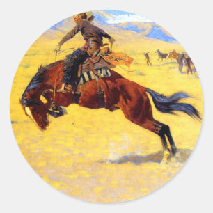 Adesivo Remington Old West Horse and Cowboy