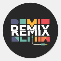 Remix de Áudio | Gráfico Geométrico Retro de Músic