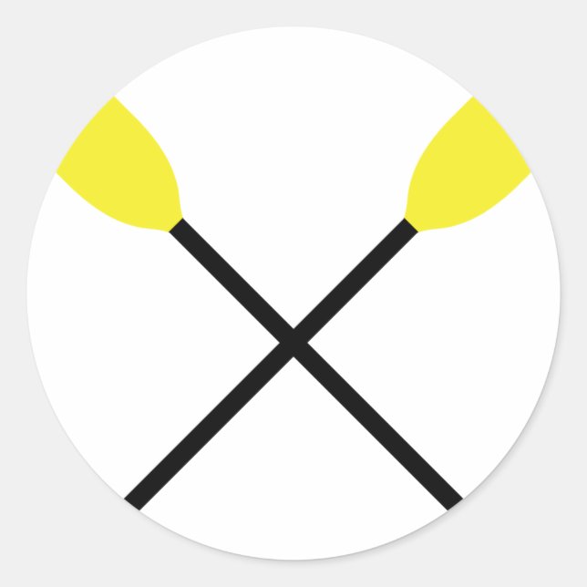 Adesivo remo de caiaque cruzado (Frente)