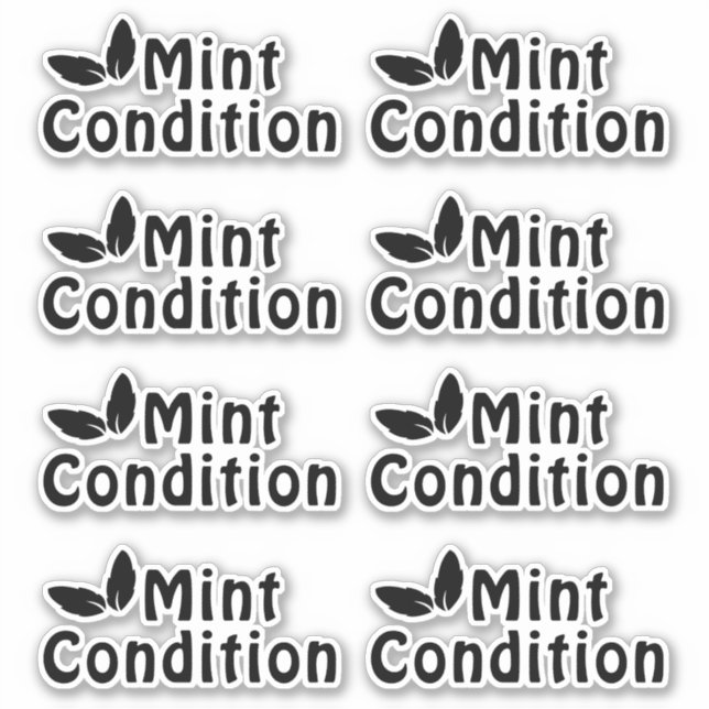 Adesivo Remoção da Condição da Mint (Frente)