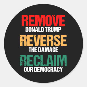 Adesivo Remova O Trump Inverter O Dano Recupere Nosso Demo