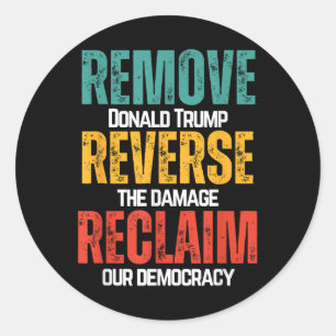 Adesivo Remova O Trump Inverter O Dano Recupere Nosso Demo