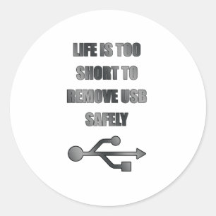 Adesivo remova USB com segurança