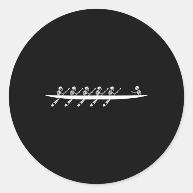 Adesivo Removendo Barcos de Linha do Esqueleto Paddle Coxs (Frente)