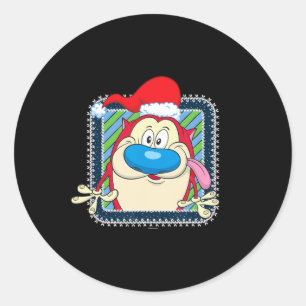 Adesivo Ren E Sutimpy Festivo Natal Santa Hat Stimpy