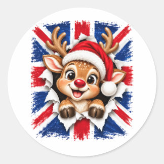 Adesivo Rena de Natal Britânica