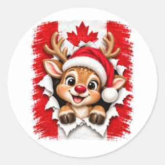 Adesivo Rena de Natal Canadense