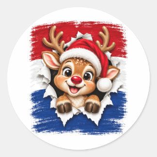 Adesivo Rena de Natal Holandesa