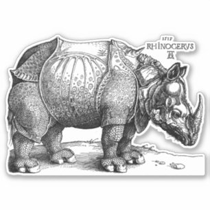 Adesivo Renaissance Rhinoceros Albrecht Durer