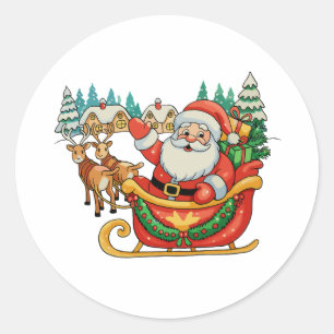 Adesivo Renascer Santa Natal Xmas Retro