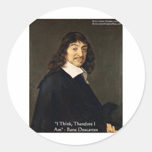 Adesivo Rene Descartes "Eu Penso Logo.." Presentes de Sabe