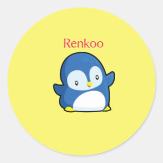 Adesivo Renkoo Penguin Amarelo