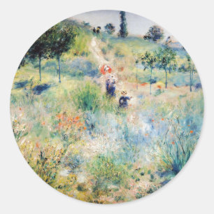 Adesivo Renoir - Caminho que Atravessa a Grama Alta