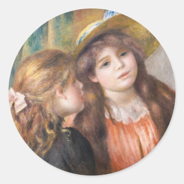 Adesivo Renoir - Retrato de Duas Meninas (Frente)