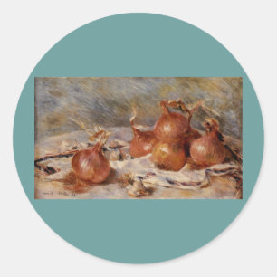 Adesivo Renoir's Still Life with Onions (1881)