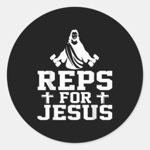 Adesivo Repetições Para Jesus Camiseta Divertida Cristã Ac