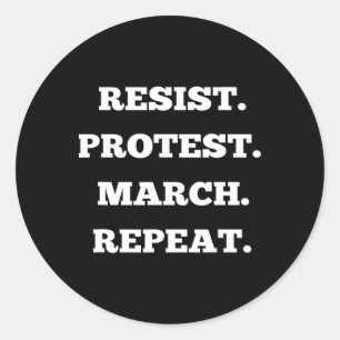Adesivo Repita a marcha de protesto