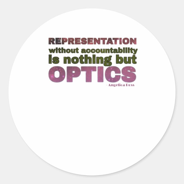 Adesivo Representação sem responsabilização é Optics Wi (Frente)
