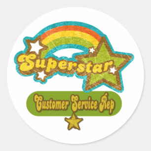 Adesivo Representante de Atendimento ao Cliente Superstar