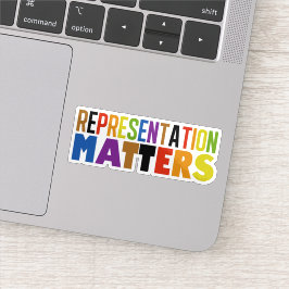 Adesivo Representation Matters Rainbow Diversity Laptop