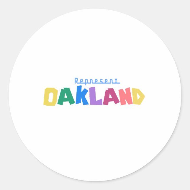 Adesivo Represente Oakland (Frente)