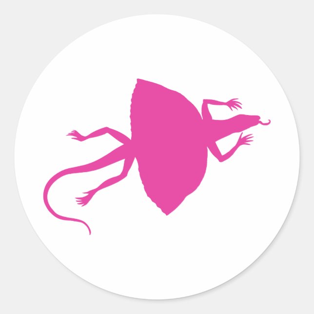 Adesivo réptil rosa (Frente)