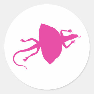 Adesivo réptil rosa