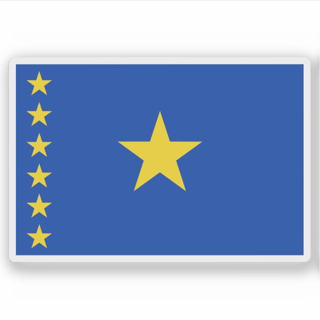 Adesivo Republic of the Congo (Léopoldville), (1960–1963) (Frente)