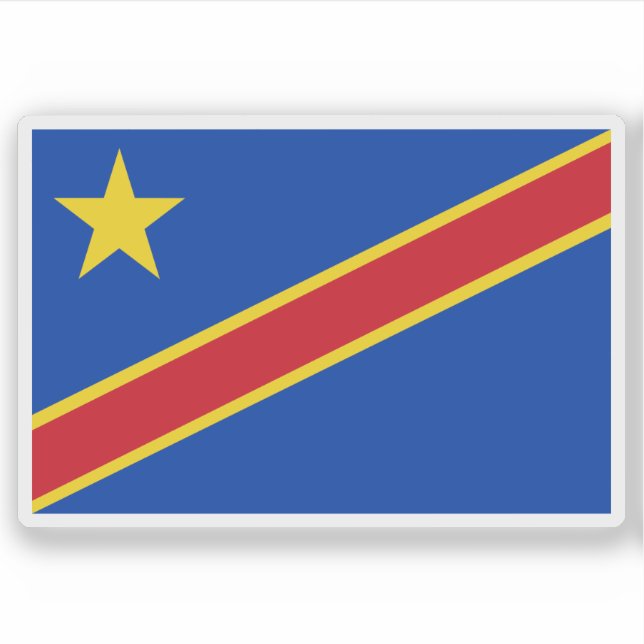 Adesivo Republic of the Congo (Léopoldville), (1966–1971) (Frente)
