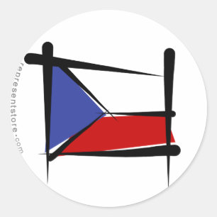 Adesivo República Checa Bandeira de Bruxelas