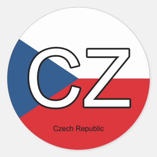 Adesivo República Checa Euro Sticker (Frente)