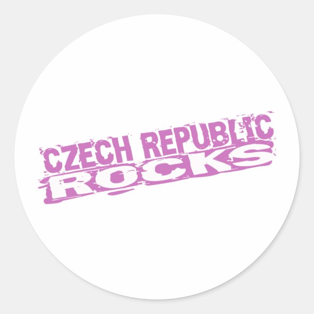 Adesivo República Checa Rocks (Frente)