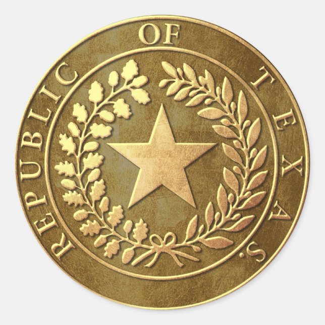 Adesivo República do Texas Seal (Frente)