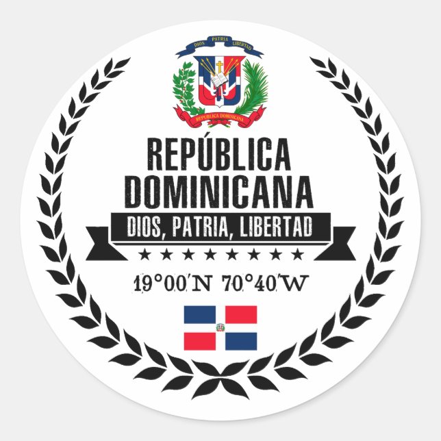 Adesivo República Dominicana (Frente)