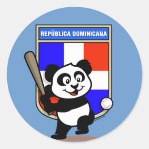Adesivo República Dominicana Baseball Panda