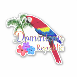 Adesivo República Dominicana tropical