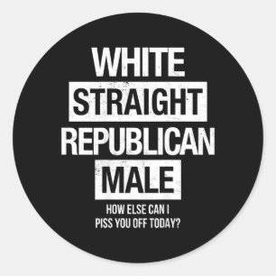 Adesivo Republicano Branco Hetero Masculino Como Mais Poss