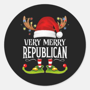 Adesivo Republicano de Natal Muito Alegre Correspondente d