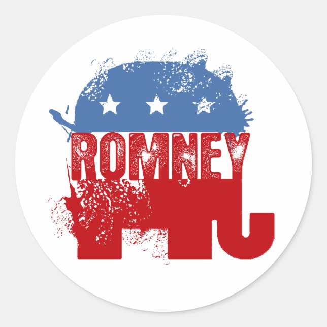 Adesivo Republicano ROMNEY (Frente)