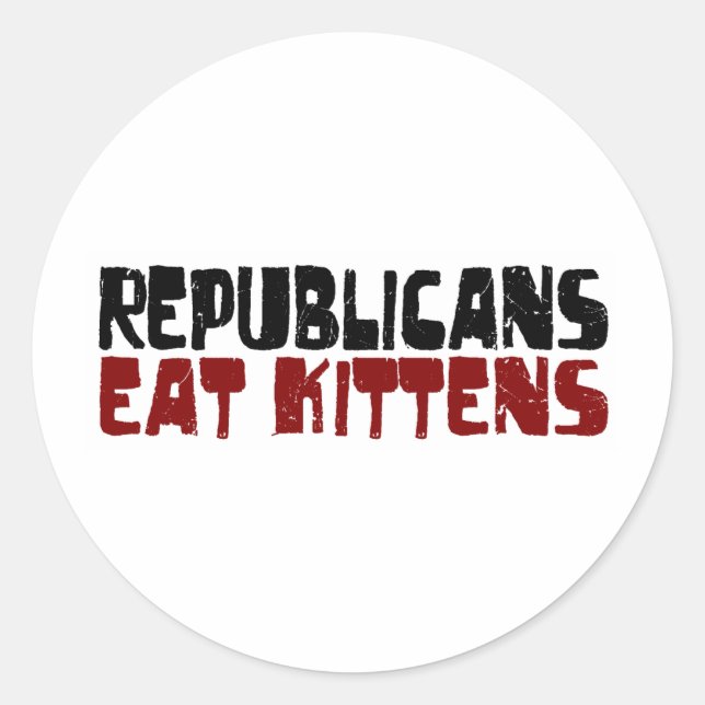 Adesivo Republicanos Comem Kittens (Frente)