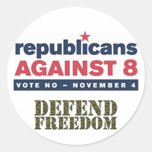 Adesivo Republicanos Contra 8 Stickers (Frente)