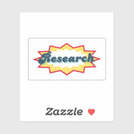 Adesivo Research, comic book pop design