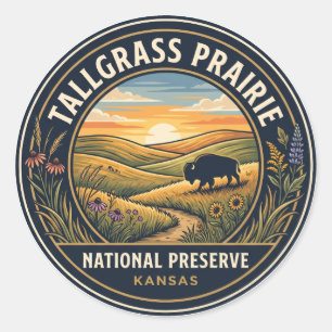 Adesivo Reserva Nacional Tallgrass Prairie EUA