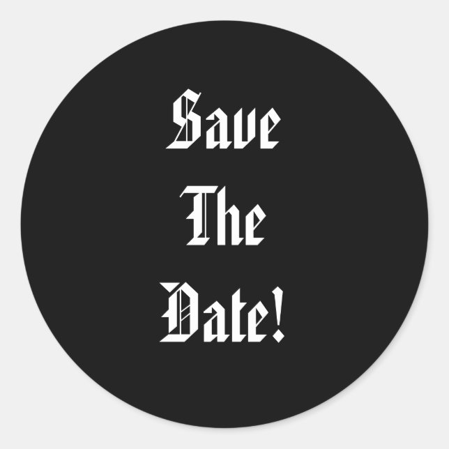 Adesivo Reserve a Data (Frente)