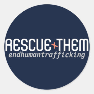 Adesivo Resgate-Os: Acabar com o tráfico de seres humanos