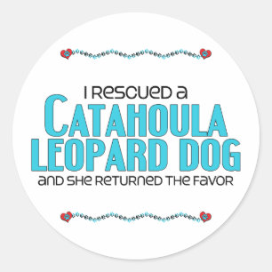 Adesivo Resgatei um Cachorro-Leopardo Catahoula (Cachorro