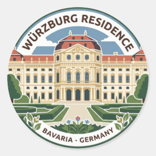 Adesivo Residência de Würzburg Alemanha