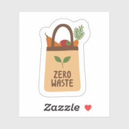 Adesivo Resíduos Zero De Vinheta De Corte Personalizado Ec