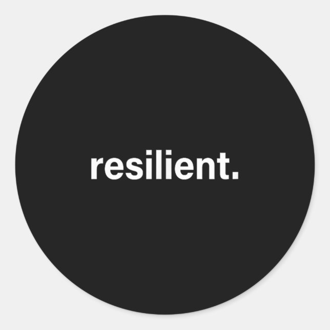 Adesivo Resilient Mental Strength Self-esteem Motivation R (Frente)