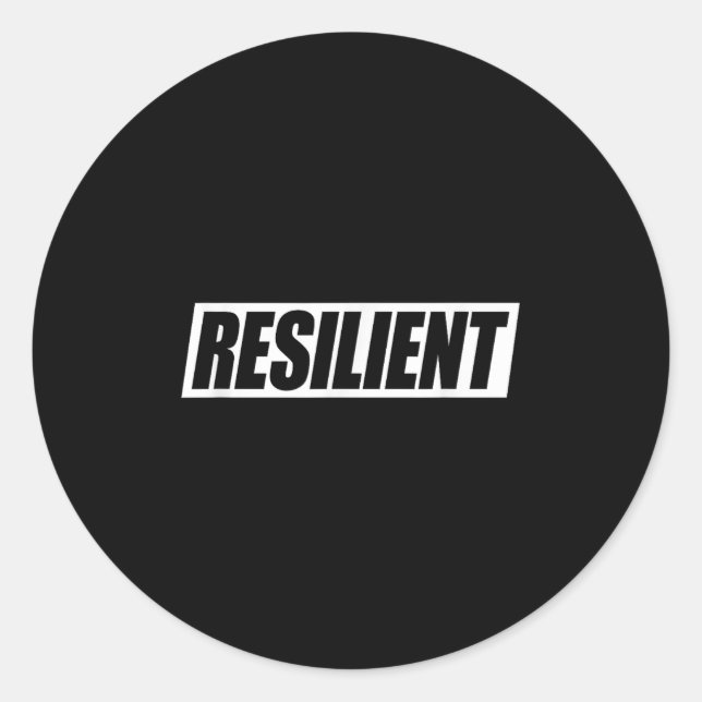 Adesivo Resilient Mental Strength Self-esteem Motivation R (Frente)